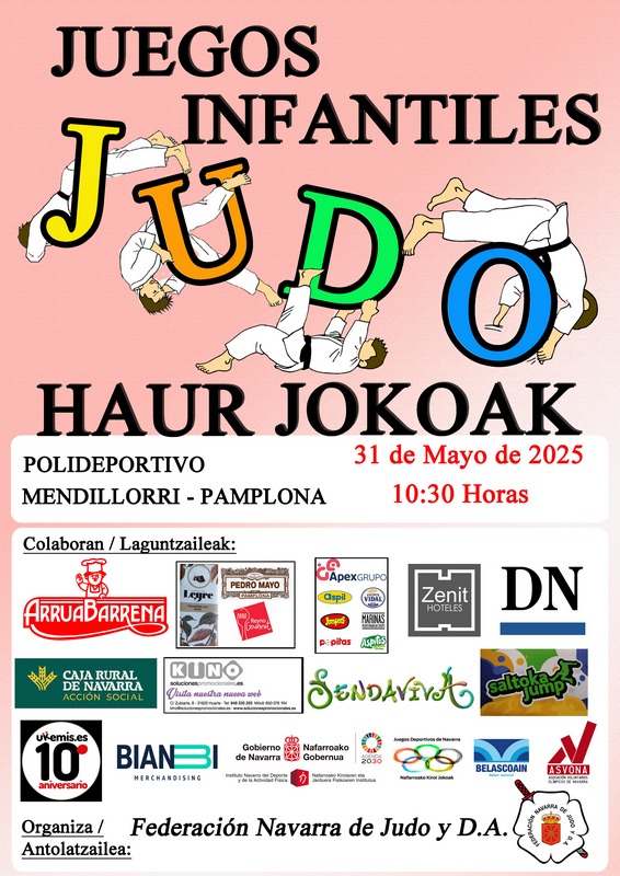 JUEGOS INFANTILES DE JUDO. PAMPLONA 31-05-25. FOTOS.